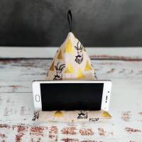 Handykissen / Sitzsack Pyramide BOCK mit Bart - Smartphone als Handyhalterung | Kirschkernfüllung | RÄUBERKIND Bild 5