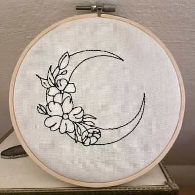 Stickdateien Set Blumenmond und Mandalamond