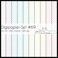 Digipapier Set #69 (Sternchen) in Pastellfarben zum drucken, plotten, scrappen, basteln & mehr Bild 2