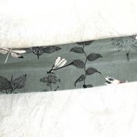 wunderschönes, edles Haarband aus Baumwollstoff mit zarten Libellen-Motiven in lindgrün, free size Bild 2