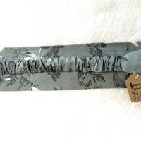 wunderschönes, edles Haarband aus Baumwollstoff mit zarten Libellen-Motiven in lindgrün, free size Bild 3