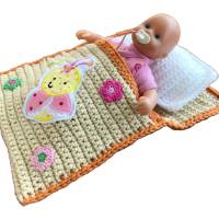 Puppenbettchen - Schlafsack für Puppen ca. 20 cm Süßer Käfer sofort lieferbar !!! Bild 1