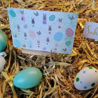 Frohe Ostern mit Hasen Version 2 Schriftzug SVG DXF Vektorgrafik Bild 3