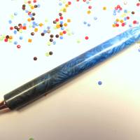 Diamond painting pen "metallic blauschwarz" mit 2 Metallaufsätzen Bild 2