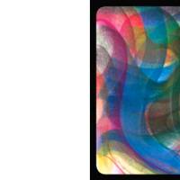 Kunst–Doppelkarte - „Farbenspiele I“ - bewusst ohne Textvorgabe - Design  Ulrike Kröll. Bild 2