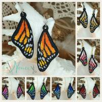 Schmetterlingsflügel Ohrringe in deinen Wunschfarben Bild 1