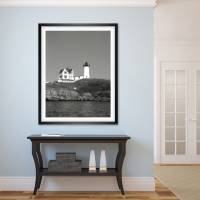 Alter Leuchtturm North Head, analoge schwarz weiß Fotografie, Kunstdruck Vintage Art maritim Nautik Bild 2