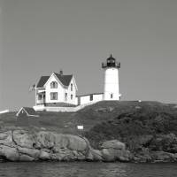 Alter Leuchtturm North Head, analoge schwarz weiß Fotografie, Kunstdruck Vintage Art maritim Nautik Bild 3