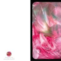 Kunst–Doppelkarte - „Rosa Seide“ - bewusst ohne Textvorgabe - Design  Ulrike Kröll. Bild 2