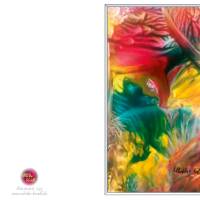 Kunst–Doppelkarte - „Frühlingserwachen“ - bewusst ohne Textvorgabe - Design  Ulrike Kröll Bild 2