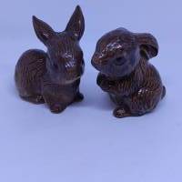 4 kleine Hasen - Osterhasen - Dekofiguren für den Setzkasten oder die Tischdeko Bild 2
