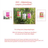 Häkelanleitung Lampion Sonnenblume im Boho Stil, Gartendekoration, Laterne, PDF Deutsch, Sommerdekoration, Lampe Bild 8