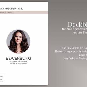 Professionelle Bewerbungsvorlage deutsch | Lebenslauf-Vorlage, Anschreiben, Deckblatt | Word + Pages Bild 4