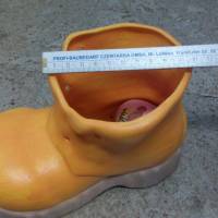 Schuh ca. 20cm  - Gießkeramik - handbemalt Bild 1