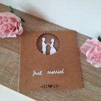 Handgemachte Hochzeitskarte/ Grußkarte/ Geschenkkarte/ Wedding Bild 1