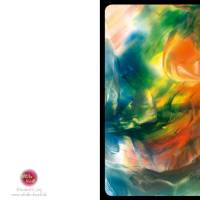 Kunst–Doppelkarte - „Sich spiegelnde Morgensonne“ - bewusst ohne Textvorgabe - Design  Ulrike Kröll Bild 2