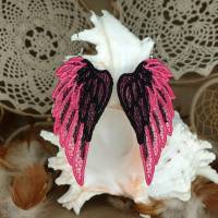 Engelsflügel Ohrringe - in deinen Wunschfarben gestickt Bild 5
