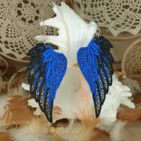 Engelsflügel Ohrringe - in deinen Wunschfarben gestickt Bild 6