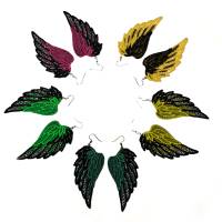 Engelsflügel Ohrringe - in deinen Wunschfarben gestickt Bild 8