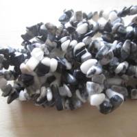 Zebra Jaspis Chips Perlen 5 mm - 11 mm, Splitter Perlen ein Strang Bild 1