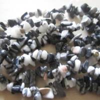 Zebra Jaspis Chips Perlen 5 mm - 11 mm, Splitter Perlen ein Strang Bild 2