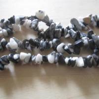Zebra Jaspis Chips Perlen 5 mm - 11 mm, Splitter Perlen ein Strang Bild 3
