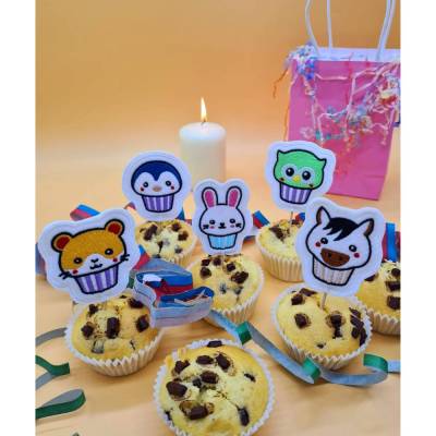 Stickdatei Cupcake-Tiere, 9 verschiedene Motive ITH für den 10x10 Rahmen