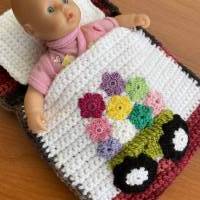 Puppenbettchen - Schlafsack für Puppen ca. 20 cm Blumenwagen sofort lieferbar !!! Bild 1