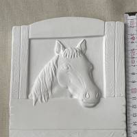 Türschild Pferd- 1 Relief zum selber malen mit Anhänger Bild 1