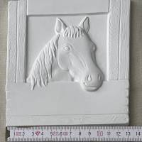 Türschild Pferd- 1 Relief zum selber malen mit Anhänger Bild 2