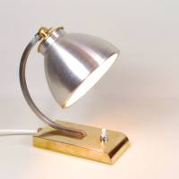 Unikat Tischlampe Leuchte klein Nachtlicht mid century 60er Jahre 50er Jahre sixties fifties einmalig Messing upcycling Bild 7