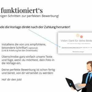 Professionelle Bewerbungsvorlage deutsch | Word & Pages | Vorlage Lebenslauf, Anschreiben, Deckblatt Bild 8