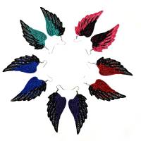 Engelsflügel Ohrringe - in deinen Wunschfarben gestickt Bild 7