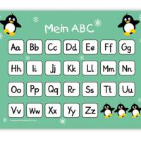 ABC Lernposter | Pinguin - mint Bild 1
