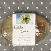 Rügener "Glücksseife" Seife mit einem GLÜCKSSTERN und Bio Olivenöl * 100 g Stück * Sassnitzer Manufaktur Bild 2