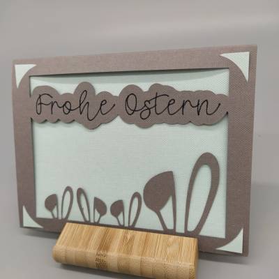 Karte Hasenfamilie - Frohe Ostern