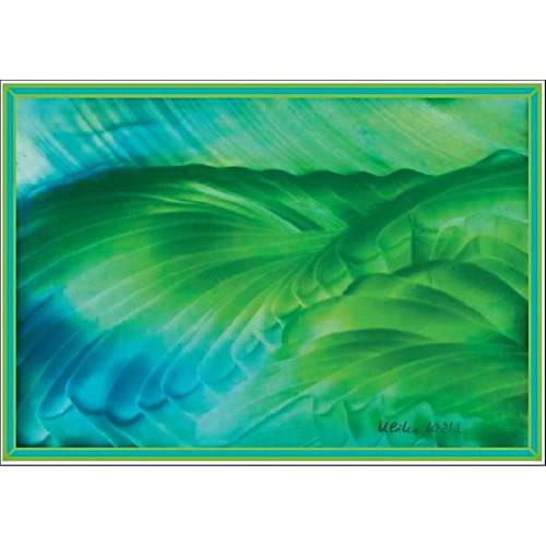 Kunst–Doppelkarte - „Rotierende Flächen“ - bewusst ohne Textvorgabe - Design  Ulrike Kröll