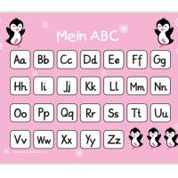 ABC Lernposter | Pinguin - rosa Bild 1
