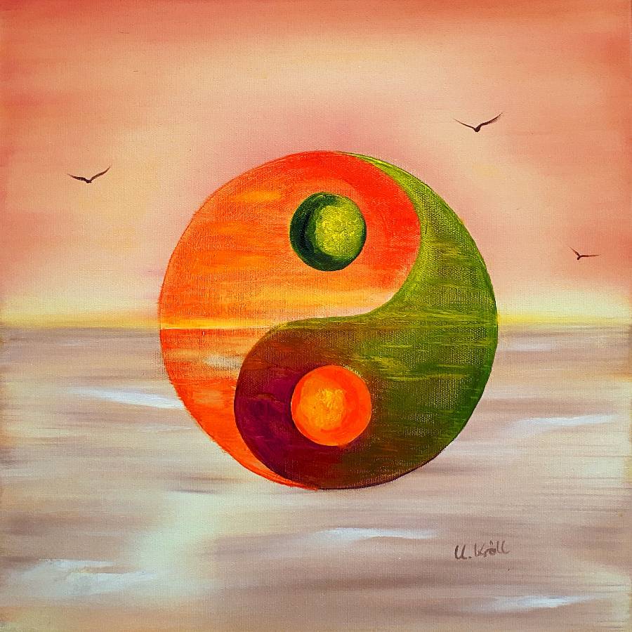 Klebefolie - Malerei • "Yin und Yang" • Design  Ulrike Kröll Bild 1