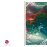 Kunst–Doppelkarte - „Tosende See“ - bewusst ohne Textvorgabe - Design  Ulrike Kröll. Bild 2