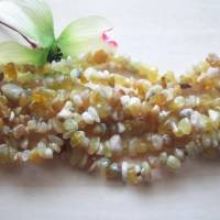 Gelber Opal Chips Perlen 5 mm - 8 mm, Splitter Perlen ein Strang Bild 1
