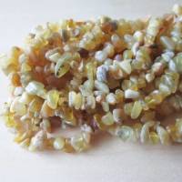 Gelber Opal Chips Perlen 5 mm - 8 mm, Splitter Perlen ein Strang Bild 3