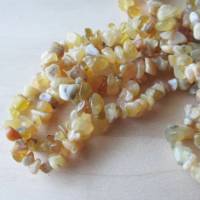 Gelber Opal Chips Perlen 5 mm - 8 mm, Splitter Perlen ein Strang Bild 4
