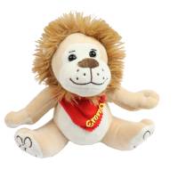 Kuscheltier Löwe braun 21cm mit Namen am Halstuch - Personalisierte Schmusetiere für Jungen und Mädchen Bild 1