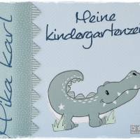 Kindergartenordner,Portfolio,Ordnerhülle mit Krokodil, personalisierbar Bild 9