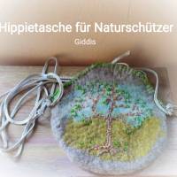 Hippietasche rund "Naturschutz" Bild 1