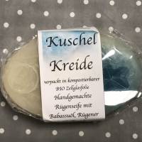 Rügener "Kuschelkreide" mit Heilkreide und Babassuöl * 100 g Stück * Sassnitzer Manufaktur "Inselseifen" Bild 1