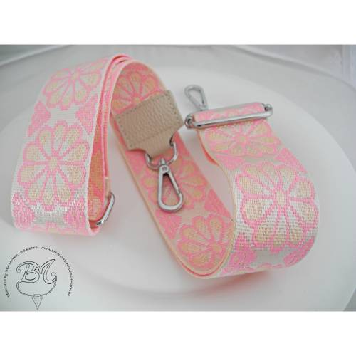 Schultergurt Taschentrageriemen rosé gelb für Taschen Handtaschen