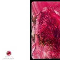 Kunst–Doppelkarte - „Blüte mit Knospen“ - bewusst ohne Textvorgabe - Design  Ulrike Kröll. Bild 2