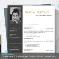 Bewerbungsvorlage deutsch | Word & Pages | Professionelle Bewerbung | Lebenslauf, Anschreiben, Deckblatt Bild 1